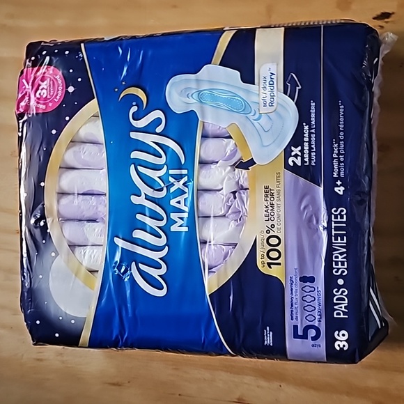 2 Packs Hygiene Protections Pads: Always Maxi/ Walgreens Maxi - Picture 3 of 5